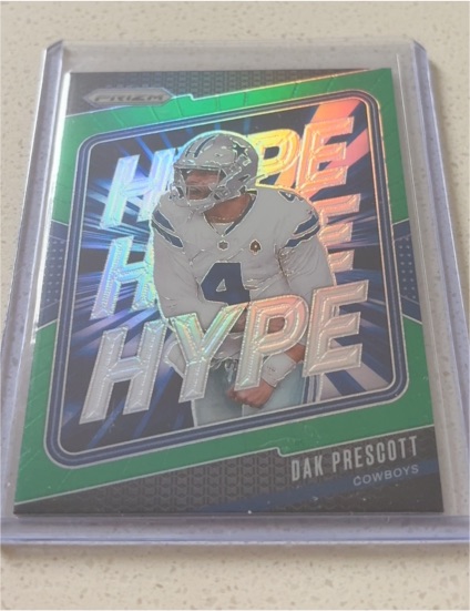 2024 Panini Prizm #1 Dak Prescott Hype Green Prizm — front