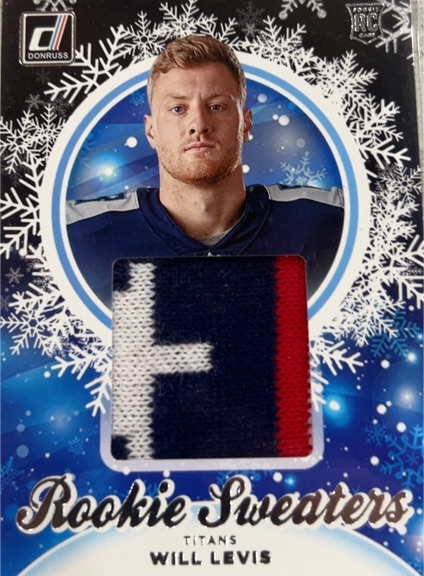 2023 Donruss #HS-WLE Will Levis Rookie Holiday Sweater Relics — front