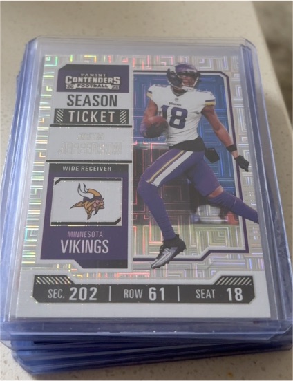 2023 Panini Contenders Season Ticket #67 Justin Jefferson — front