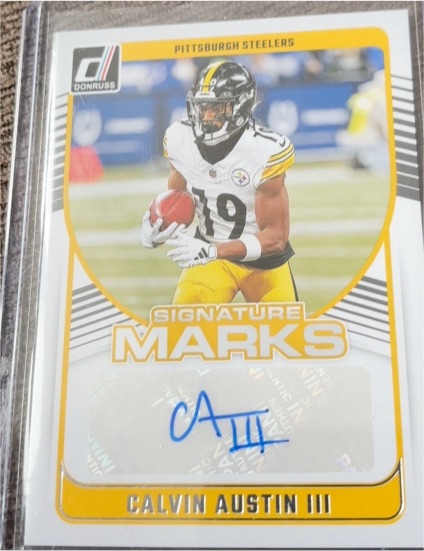 2024 Donruss Signature Marks #SMA-CAU Calvin Austin III — front