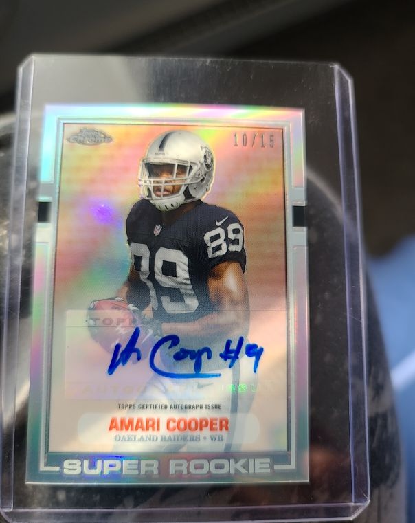 2015 Topps Chrome MINI 1989 Amari Cooper AUTO #89-AC RC — front