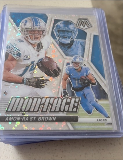 2024 Panini Mosaic #M-28 Amon-Ra St. Brown Montage — front