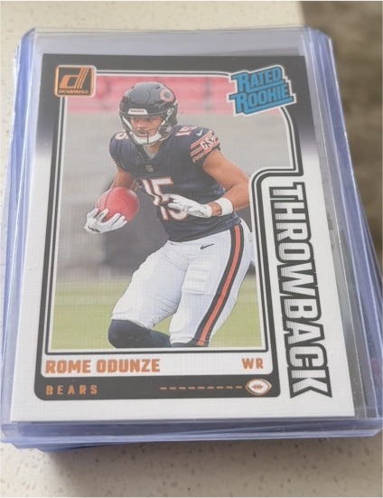2024 Donruss #4 Rome Odunze Rated Rookie Throwback — front
