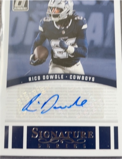 2024 Panini Donruss #SSE-RDO Rico Dowdle Signature Series Auto Dallas Cowboys — front
