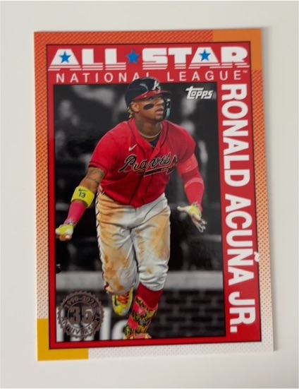 2025 Topps Series 2 #90AS-29 Ronald Acuna Jr. 1990 All-Star Insert — front