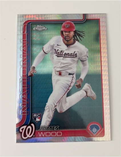 2025 Topps Chrome #132 James Wood — front