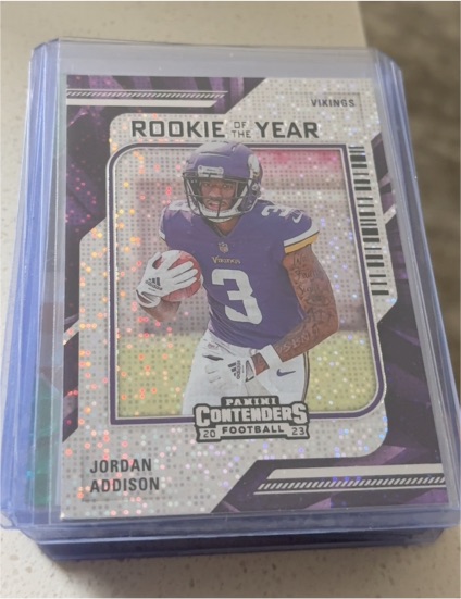 2023 Panini Contenders Rookie of the Year #15 Jordan Addison — front