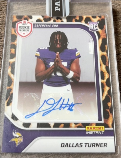 2024 Panini Instant Rookie Premiere Dallas Turner — front