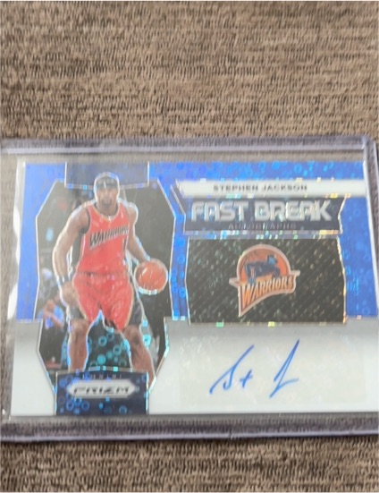 2023-24 Panini Prizm #FB-SJG Stephen Jackson Fast Break Autographs — front