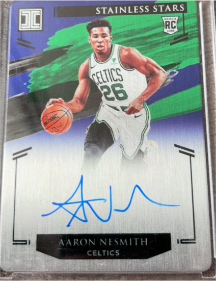 2020-21 Panini Impeccable Stainless Stars Autographs #SSA-NES Aaron Nesmith — front