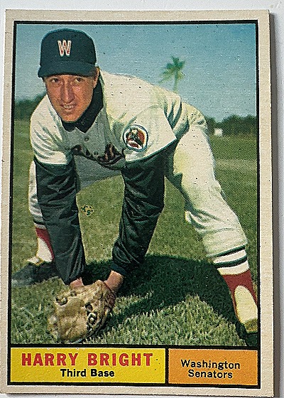 1961 Topps #447 Harry Bright — front