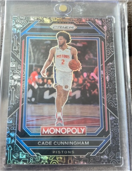 2022-23 Panini Prizm Monopoly Black #25 Cade Cunningham — front