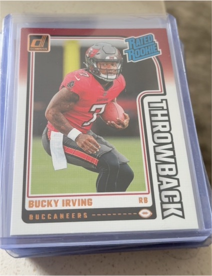 2024 Donruss #6 Bucky Irving Rated Rookie Throwback — front