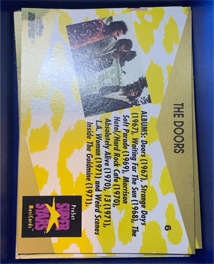 1991 Pro Set SuperStars MusiCards #6 The Doors — front