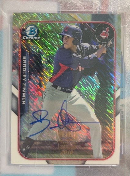 2018 Bowman Chrome The Farm's Finest Mini #TFF Bradley Zimmer — front