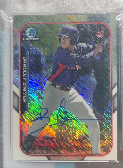 2015 Bowman Chrome #118 Bradley Zimmer — front