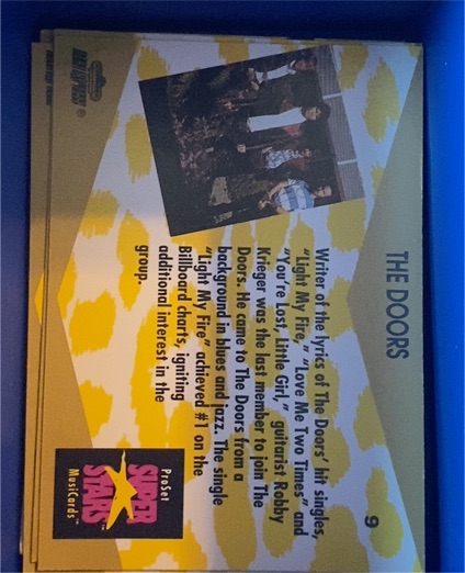 1992 Pro Set, Super Stars #9 The Doors — front