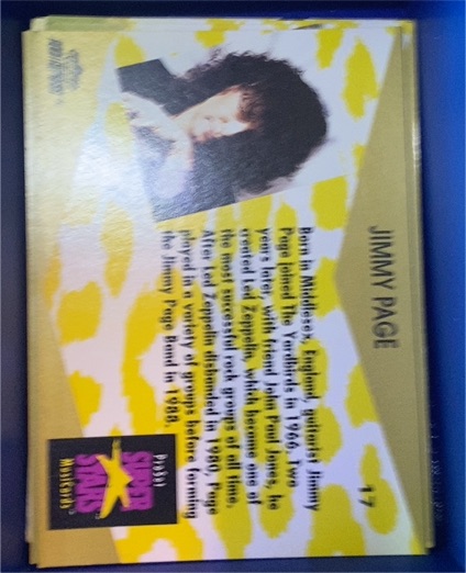1991 Pro Set Super Stars #174 Jimmy Page — front
