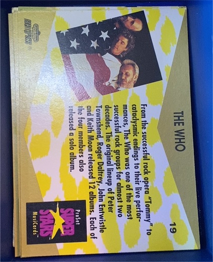 1991 Pro Set Super Stars #19 The Who — front