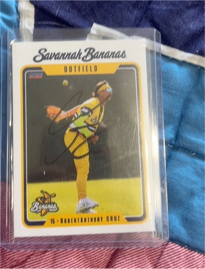 2025 Choice Savannah Bananas #15 RobertAnthony Cruz — front
