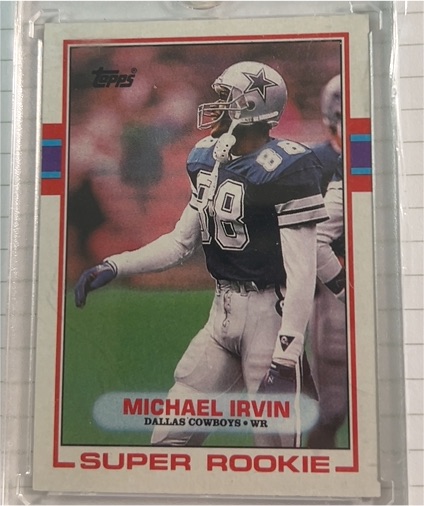 1989 Topps #383 Michael Irvin — front