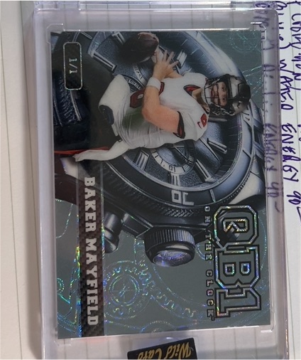 2024 Wild Card QB1 On The Clock #Baker Mayfield — front