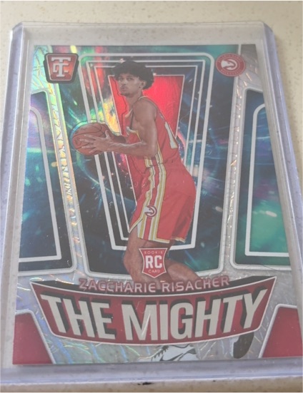 2024-25 Panini Totally Certified The Mighty #9 Zaccharie Risacher — front