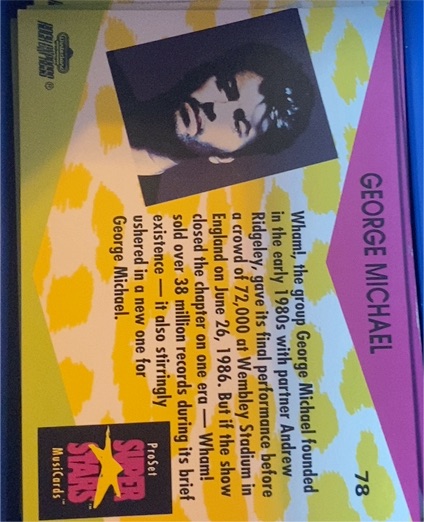 1980 Score Masters #78 George Michael — front