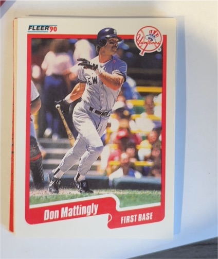 1990 Fleer #447 Don Mattingly — front
