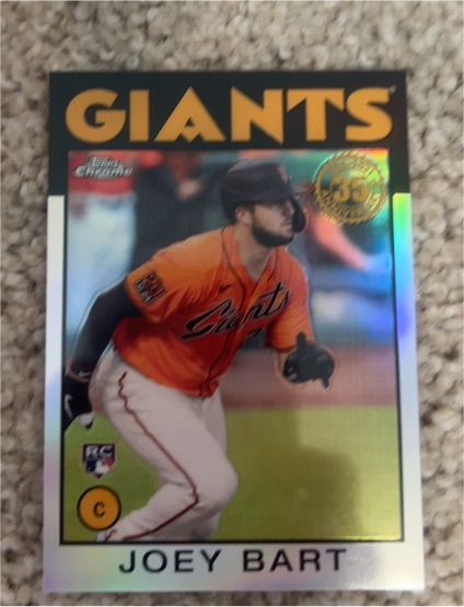 2021 Topps Chrome 86BC-15 Joey Bart — front