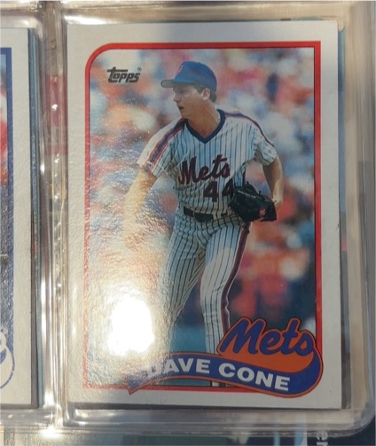 1989 Topps #710 David Cone — front