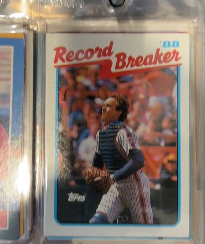 1989 Topps #3 Gary Carter Record Breaker — front