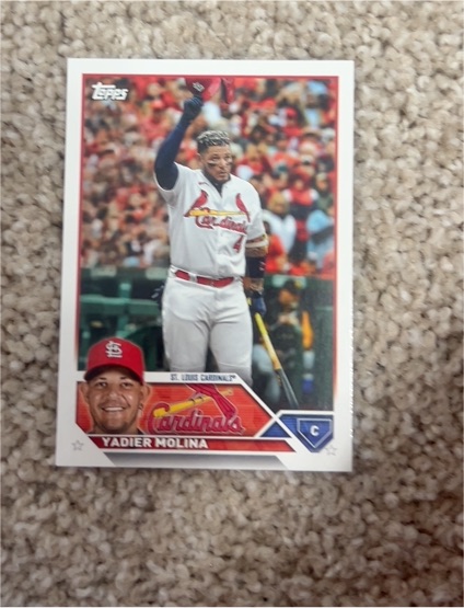 2023 Topps Series 1 #4 Yadier Molina — front