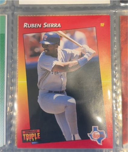 1992 Donruss Triple Play #238 Ruben Sierra — front