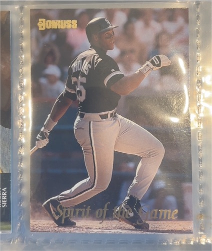 1993 Donruss Spirit of the Game #SG18 Frank Thomas — front