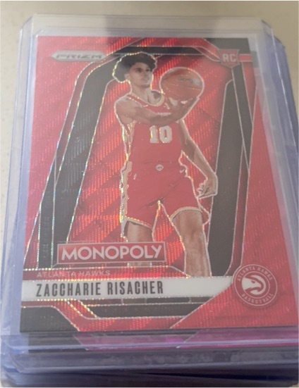 2024-25 Panini Prizm Monopoly #27 Zaccharie Risacher — front