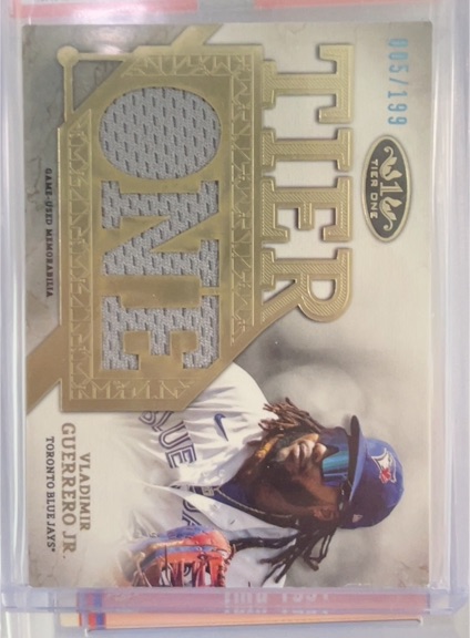 2024 Topps Tier One Die-Cut Relic #T1RD-VG Vladimir Guerrero Jr — front