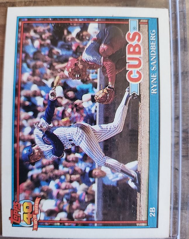 1991 Topps #740 Ryne Sandberg — front