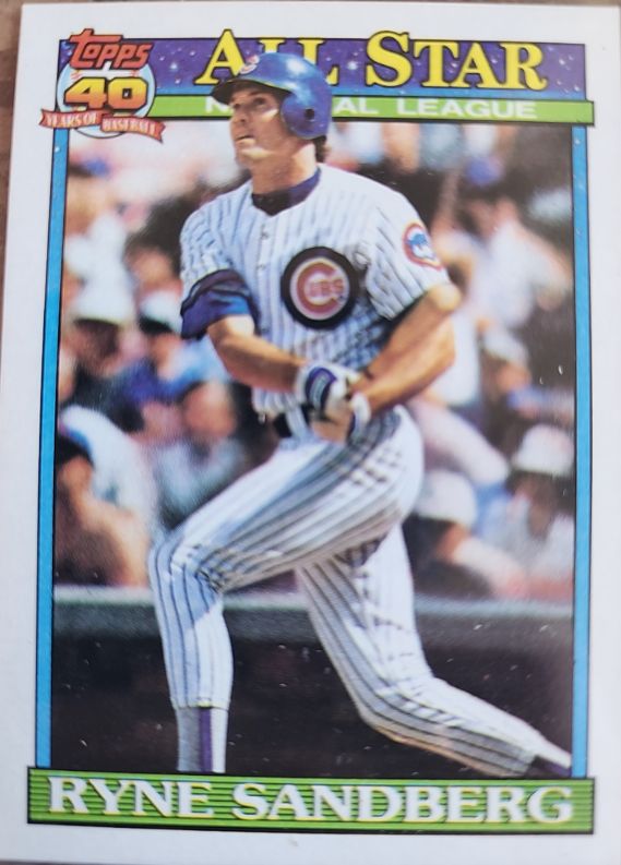 1991 Topps #398 Ryne Sandberg — front