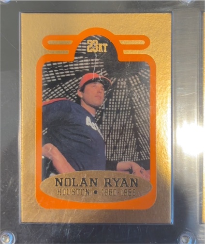1993 Bleachers 23KT Gold Nolan Ryan — front
