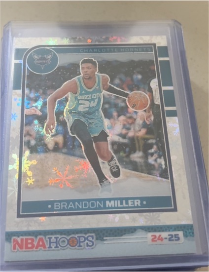2024-25 Panini NBA Hoops #24-25 Brandon Miller — front