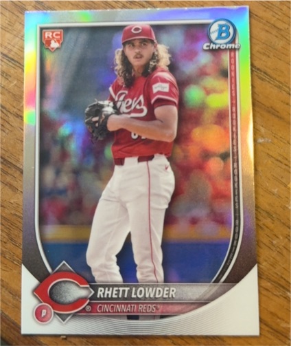 2025 Bowman Chrome #6 Rhett Lowder — front