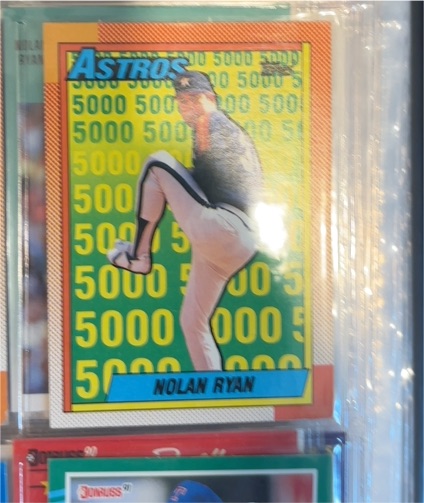 1990 Topps #4 Nolan Ryan 5000 K's — front