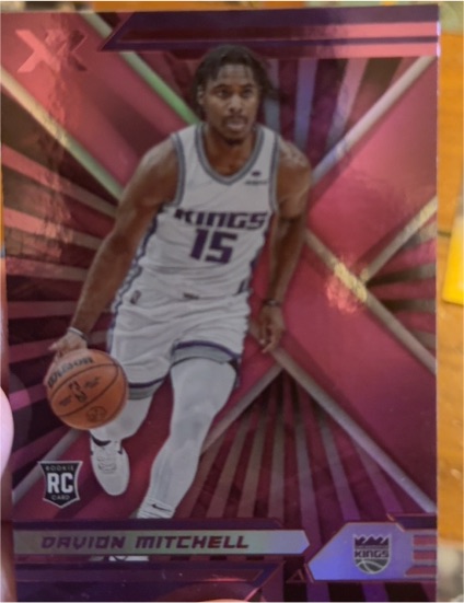 2021-22 Panini Chronicles #387 Davion Mitchell Sacramento Kings — front