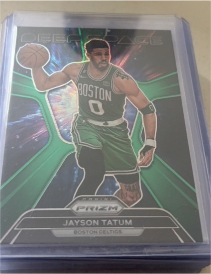 2023-24 Panini Prizm Deep Space #10 Jayson Tatum — front