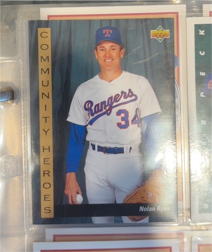 1993 Upper Deck #37 Nolan Ryan Texas Rangers Community Heroes — front