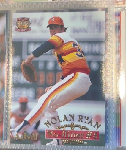 1996 Pacific Crown Collection Advil No-Hitter #5 Nolan Ryan — front