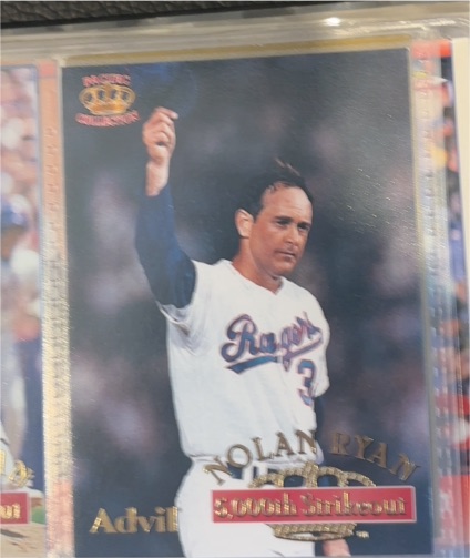 1996 Pacific Advil #21 Nolan Ryan 5,000th Strikeout — front