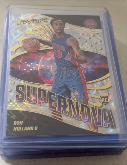 2024-25 Panini Revolution Supernova #2 Ron Holland II Detroit Pistons RC — front