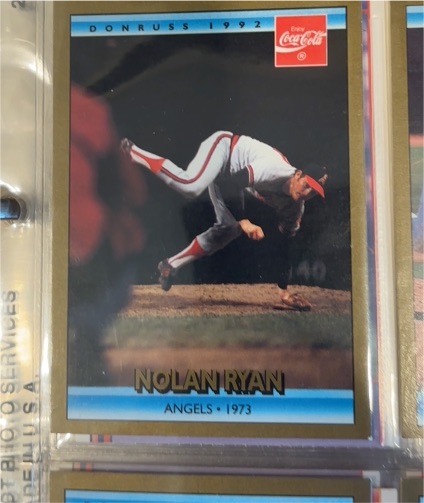 1992 Donruss Coca-Cola #7 Nolan Ryan — front